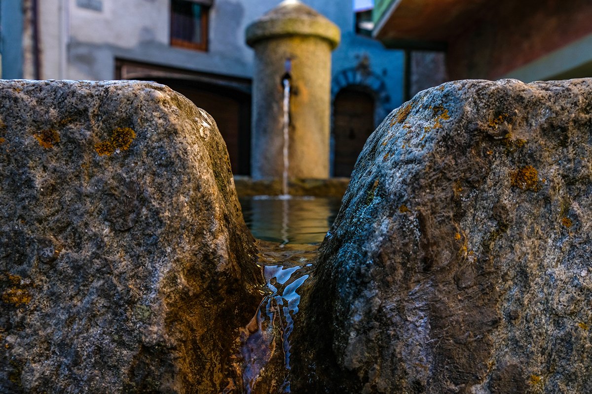 Una fontana di Sauze d'Oulx