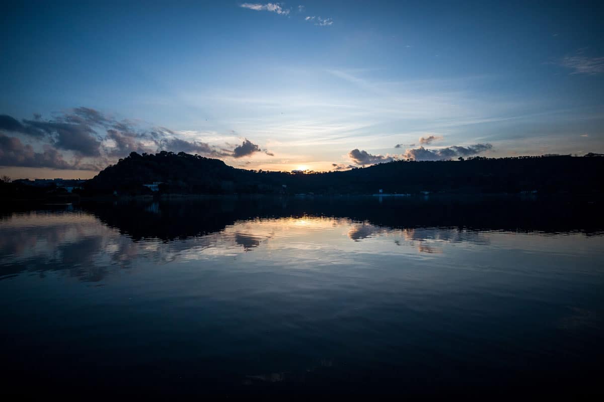 Tramonto sul Lago d'Averno